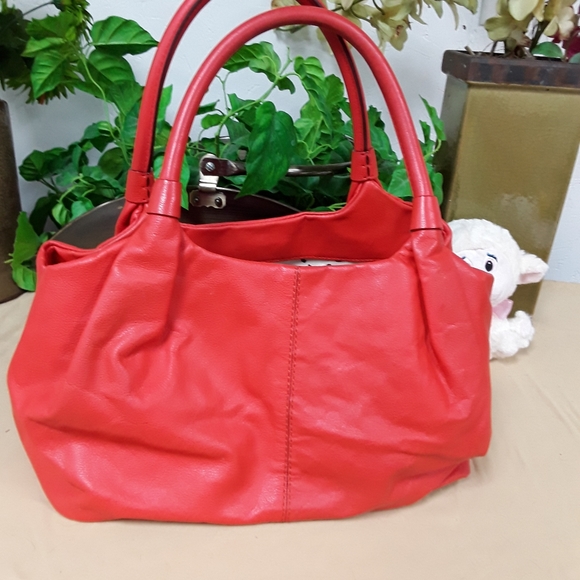 Kate Spade New York purse orange leather hobo/tote - Picture 4 of 7